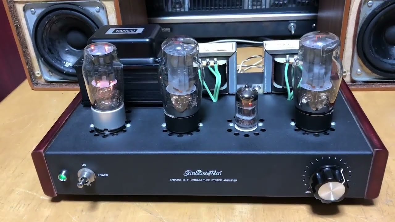 オーディオ試聴動画 6P3P（6L6GC互換）シングル 自作真空管アンプ RFT