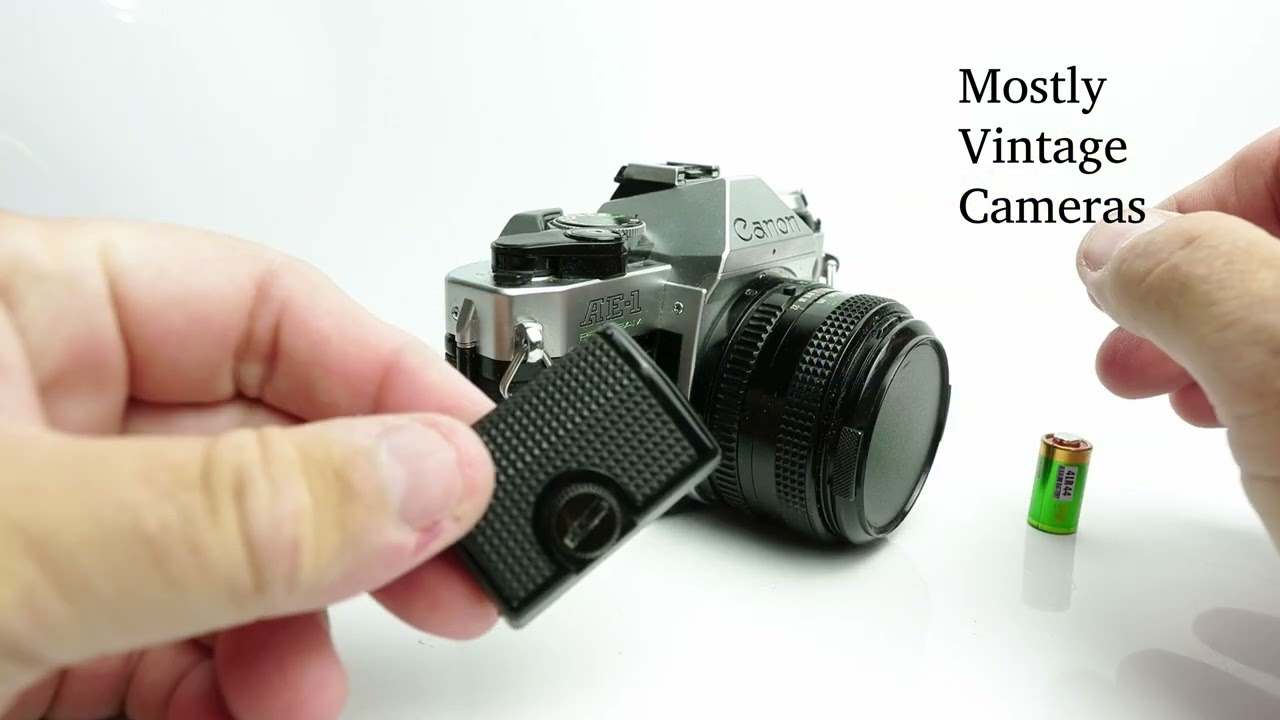 Canon AE-1 Program, battery install - YouTube