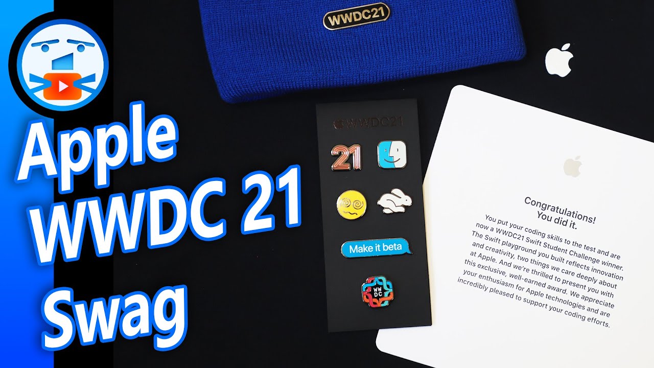 Unbox Apple WWDC 21 Swag | Pins, Hoodie, Hat | Swift Student