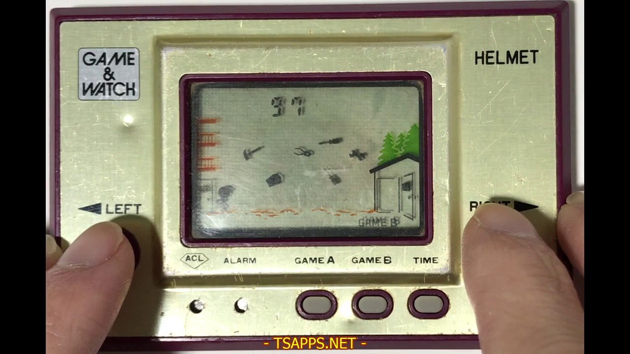 電子ゲーム】任天堂・ゲーム＆ウオッチ『ヘルメット』を遊んでみた