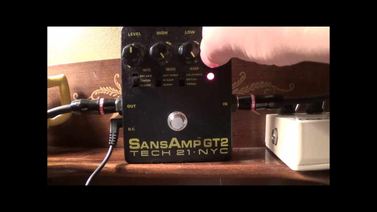 Tech 21 SansAmp GT2 Bass Demo - YouTube