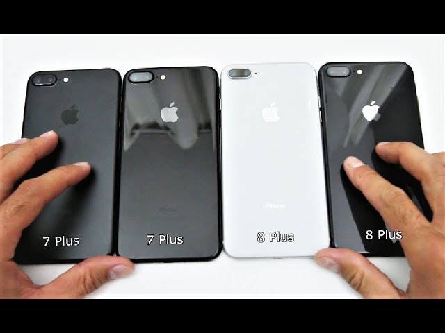 Unboxing iPhone 8 Plus Space Gray vs. iPhone 7 Plus Black and Jet