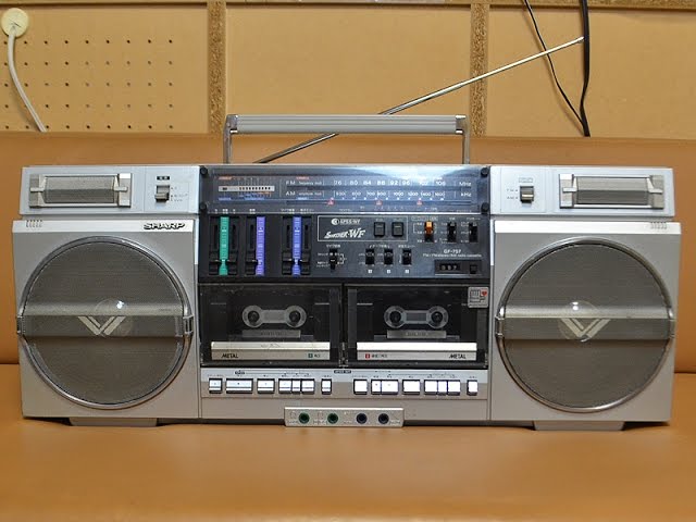 SHARP GF-757 THE SEARCHER-W 757 Vintage Boombox Ghettoblaster Made