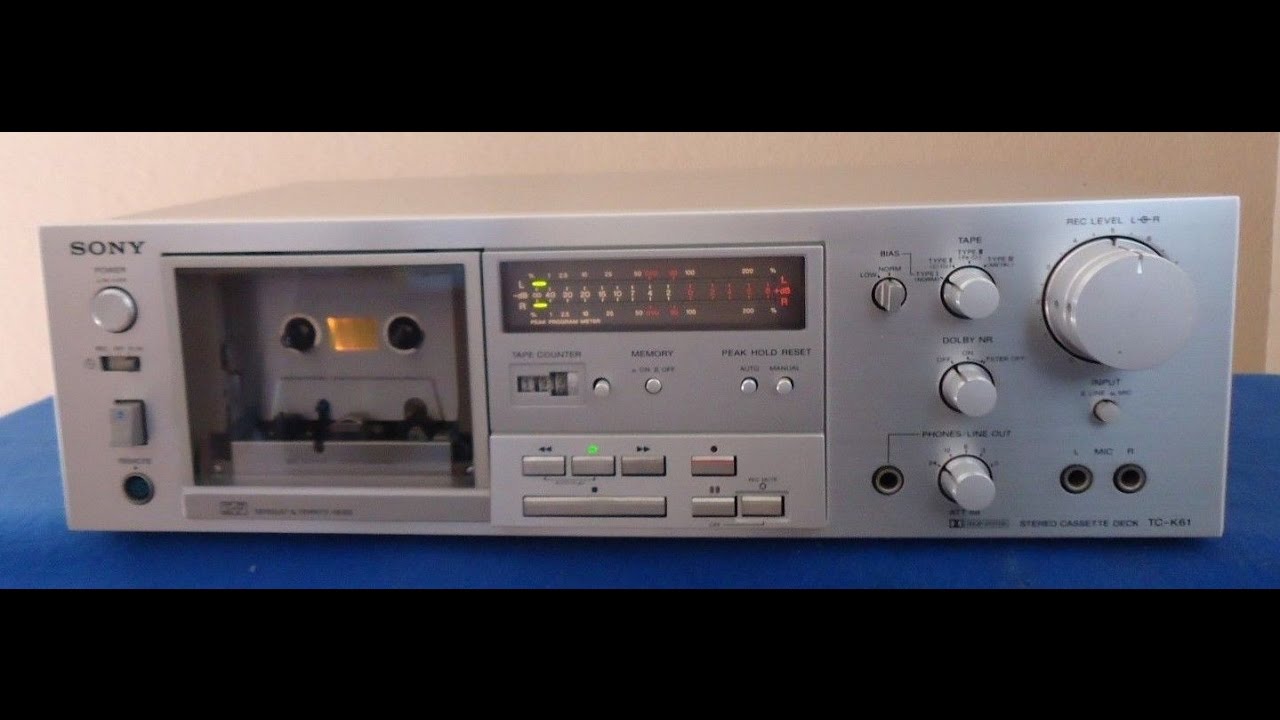 Sony TC-K61 Stereo Cassette Deck ______ sn: 807187 - YouTube
