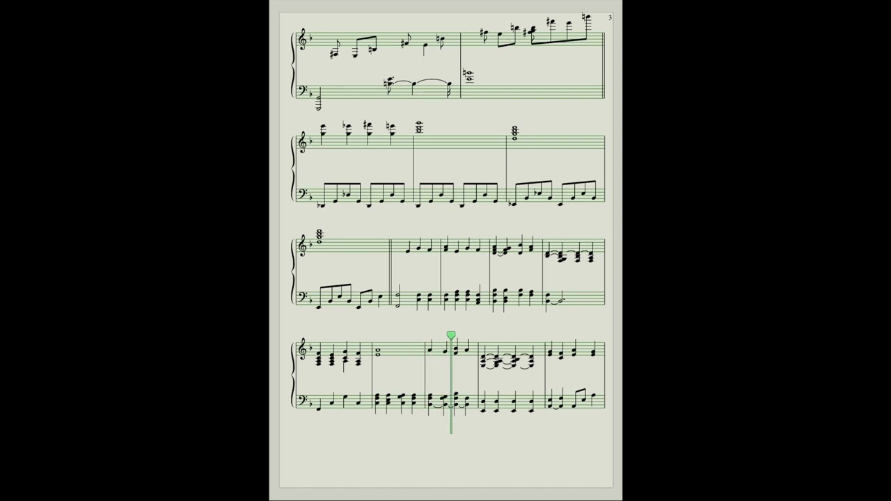 Ryuichi Sakamoto Epilogue（YMO） Piano Solo （DAW COPY）with SCORE