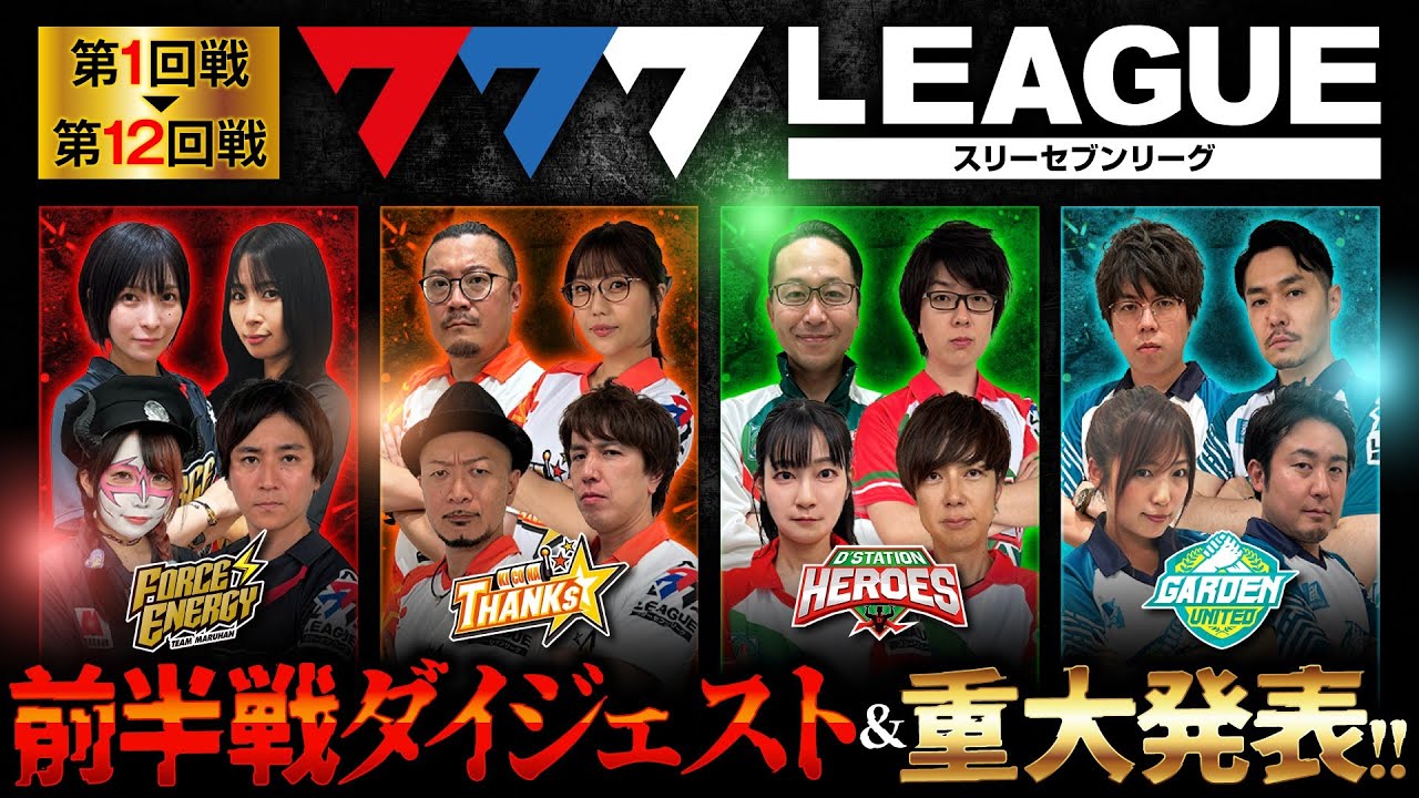 777.LEAGUE (777リーグ) - 前半戦ダイジェスト & 重大発表【スリー