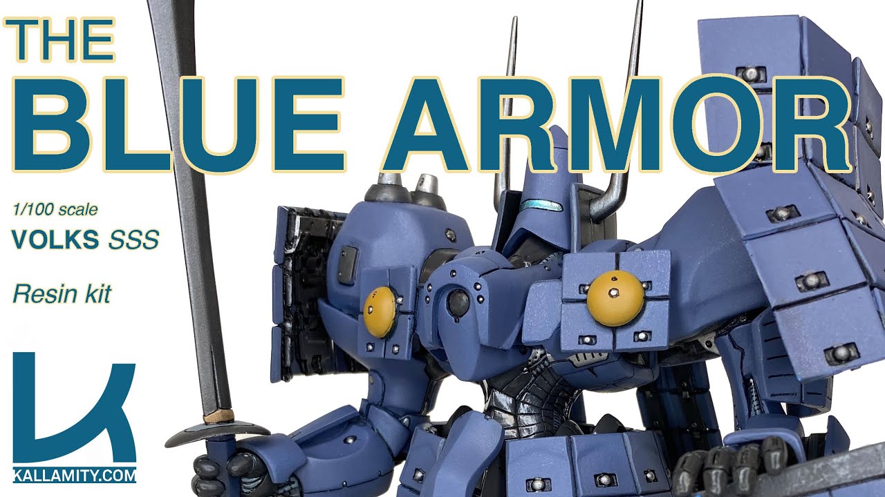 The Five Star Stories-1:100-青騎士(ブルーアーマー)- Volks resin