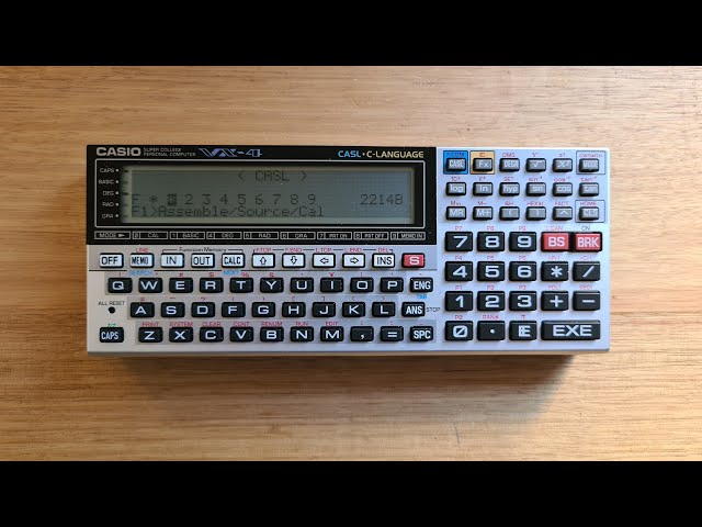 Casio VX-4 Pocket Computer from 1989 - YouTube