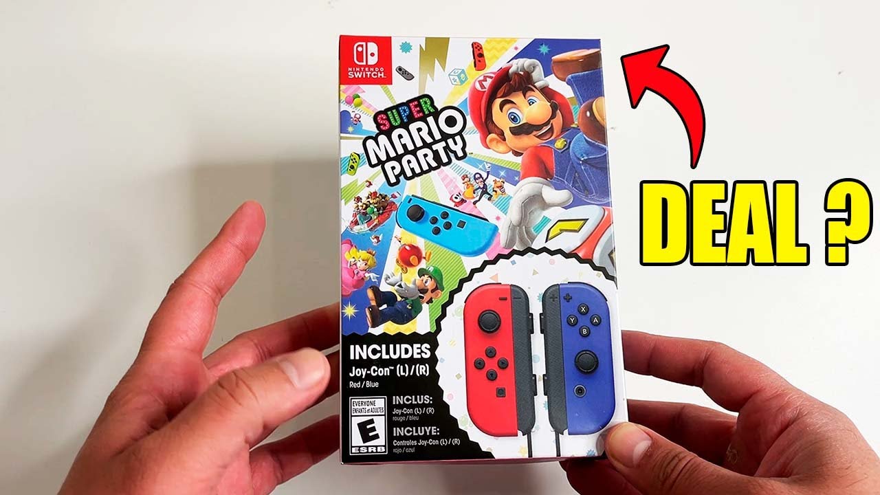 Super Mario Party + Red & Blue Joy-Con Bundle | Unboxing & Review