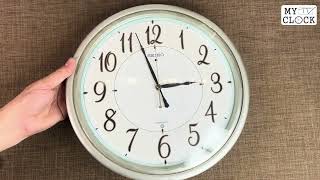 SEIKO KS271S Round 3D Glass 33cm Arabic Numerals Luminous White