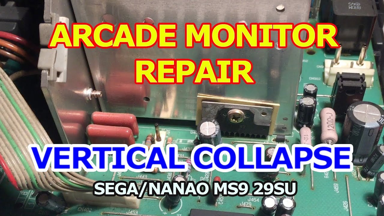 Arcade Monitor Repair - Vertical collapse - Sega/Nanao MS9 29SU