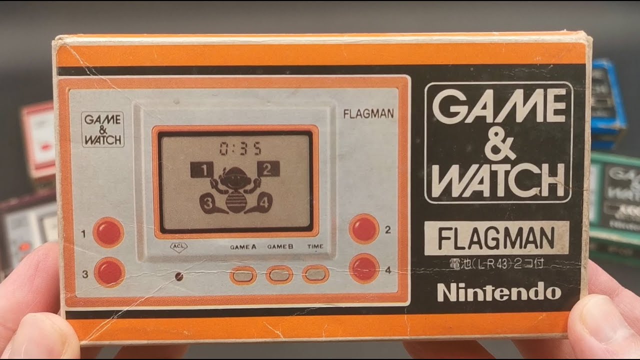 Nintendo Game & Watch - Flagman (FL-02) Unboxing and Gameplay
