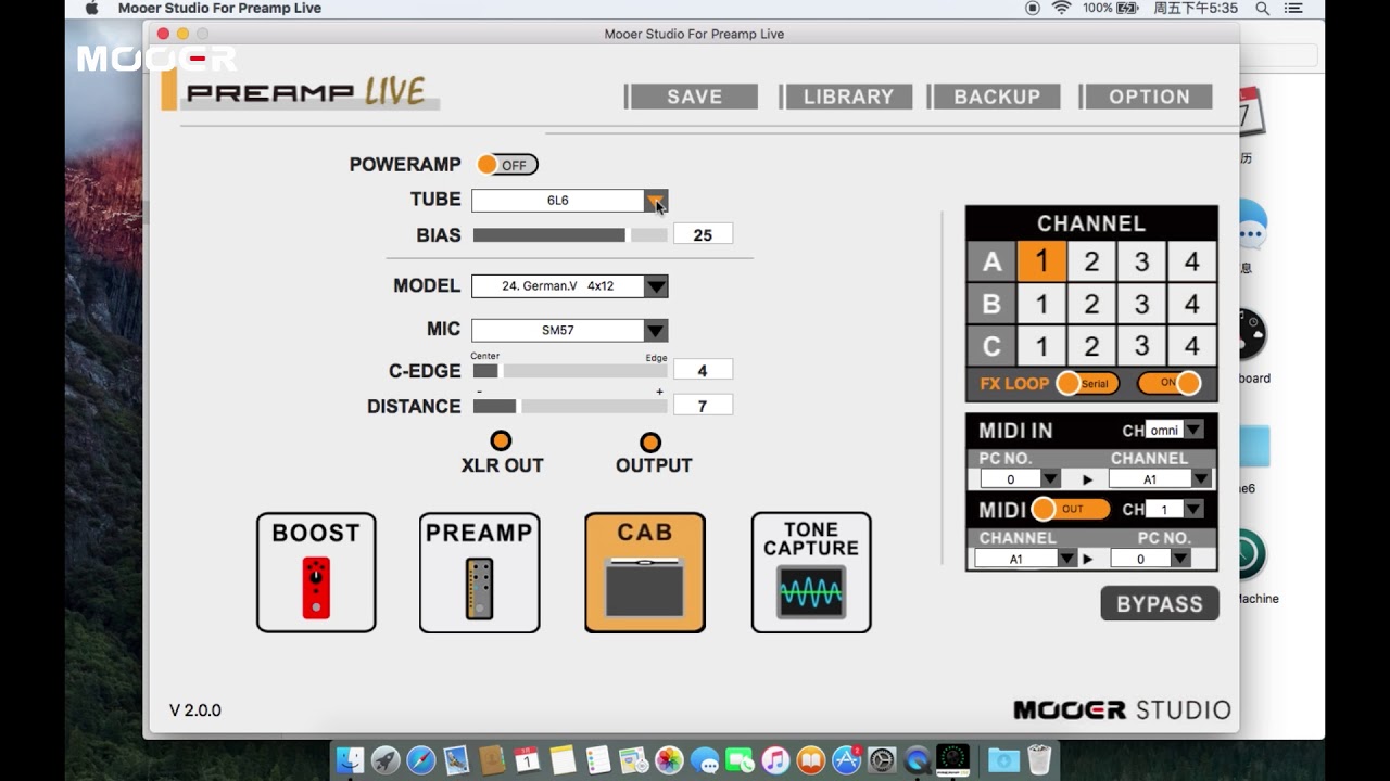 MOOER Audio Preamp Live Version 2.0 Update Tutorial - YouTube