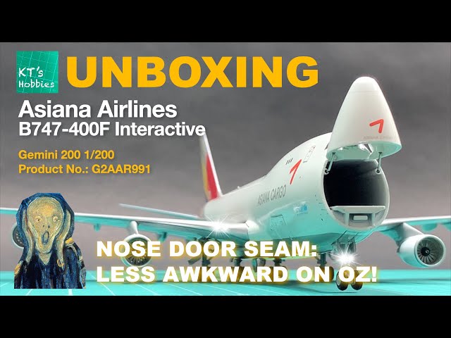 Gemini200 1/200 Asiana B747-400F (Interactive) Unboxing and Review