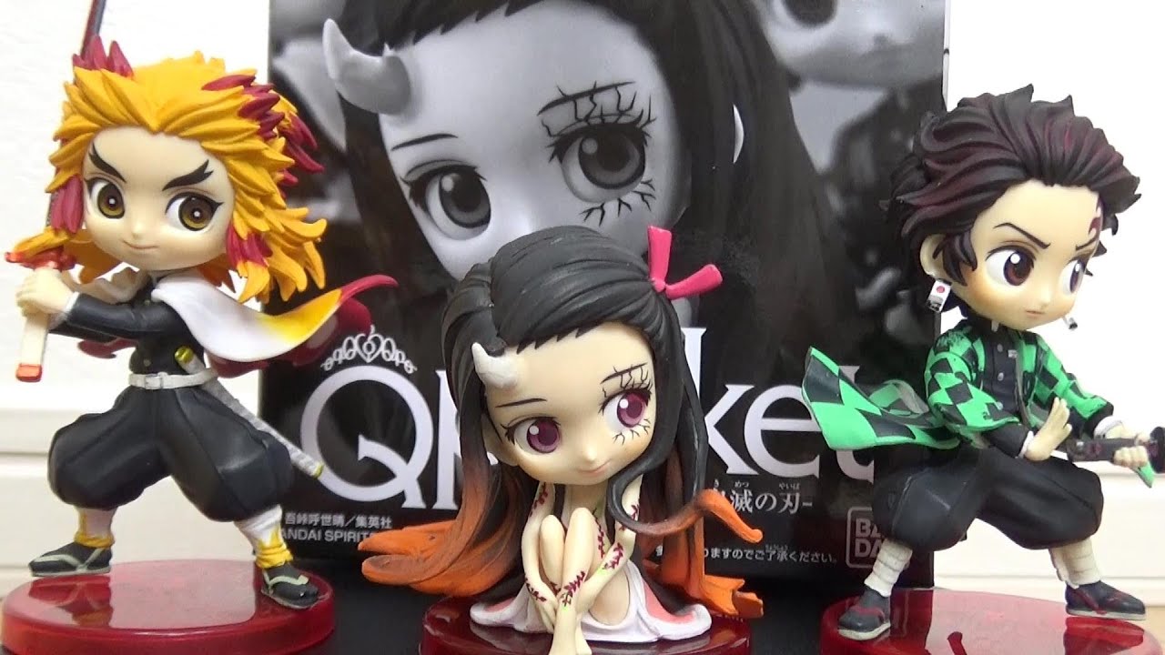 週刊少年ジャンプQposket petit鬼滅の刃3体セットを開封するよ♪ - YouTube