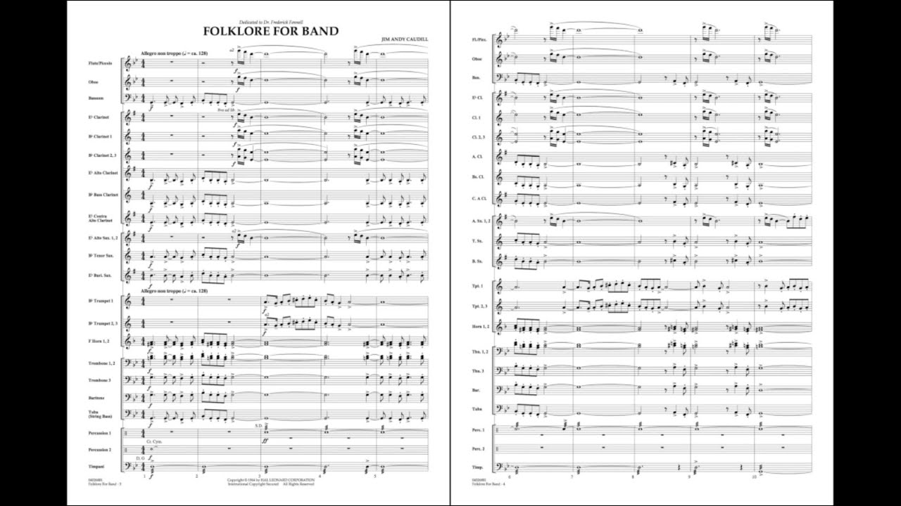 Folklore for Band by Jim Andy Caudill - YouTube