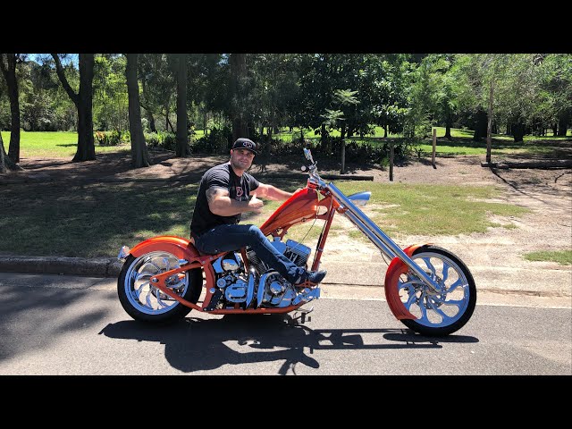 Delivery Day - A Very Custom Harley Davidson FL Chopper - YouTube