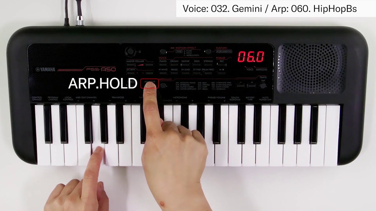 ヤマハ | PSS-A50 - ポータブルキーボード - 音声・動画