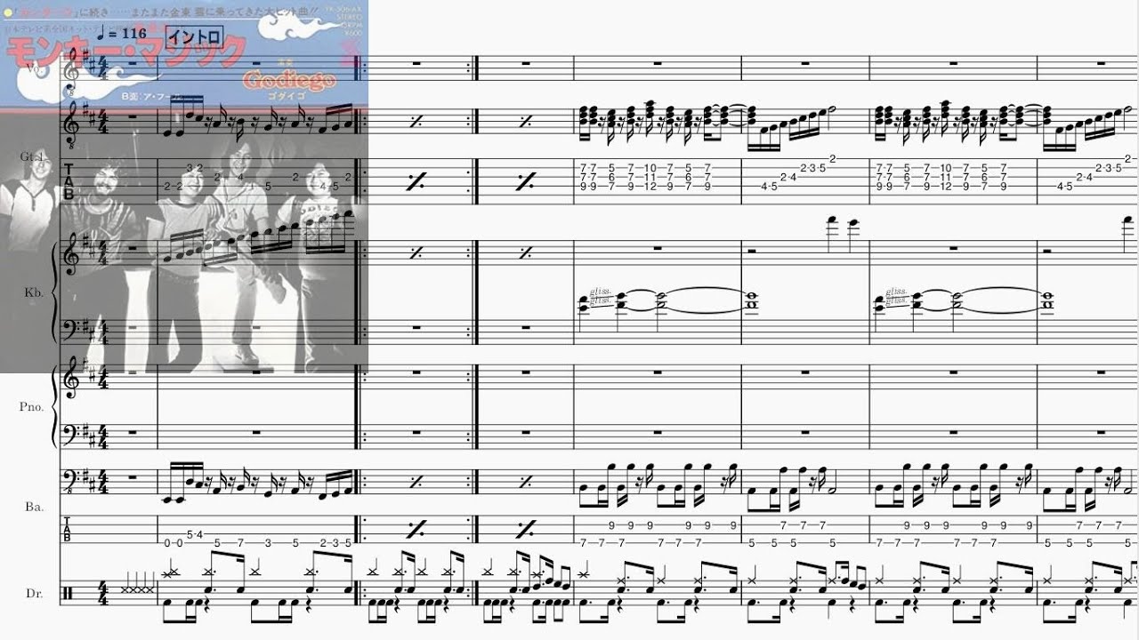 Band-Score]Monkey Magic(ゴダイゴ) - YouTube