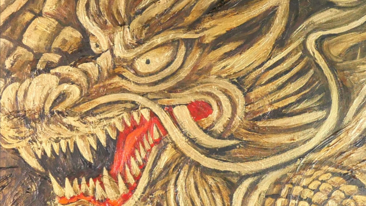 油絵】【黄金龍】#油絵 #手書き #アート #絵画 #絵 #油彩画 #美術