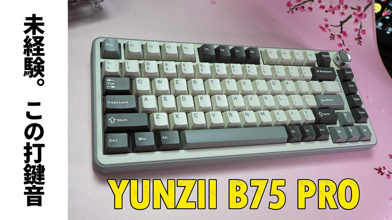 聞いたこと無い打鍵音】YUNZII B75 PRO レビュー 【ハイエンド