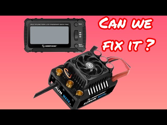 Hobbywing Ezrun Max 8 G2, sensorless issues ? can we fix it + New