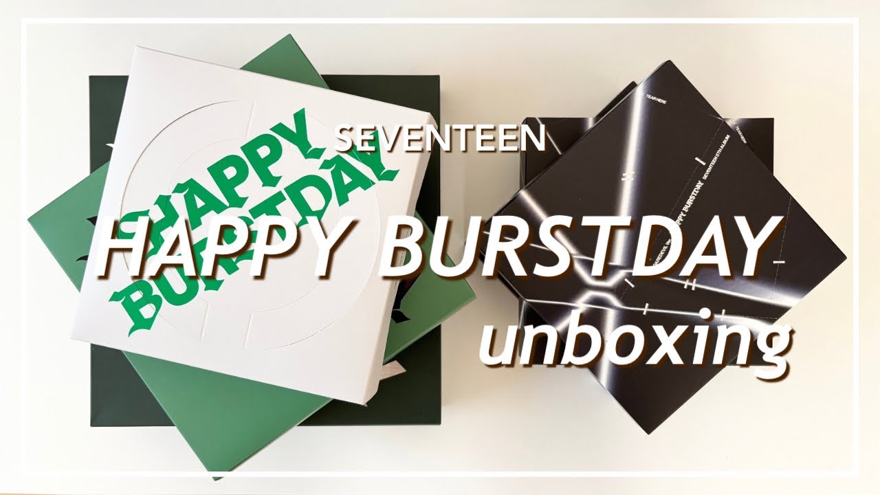 SEVENTEEN ￤ HAPPY BURSTDAY unboxing ⚡️ ￤ weverse ユニバ