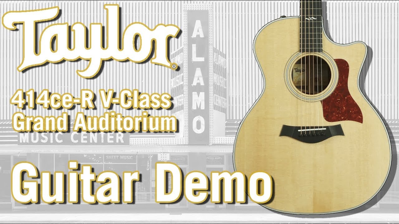 New For 2018 Taylor 414ce-R V-Class Acoustic Electric Guitar - YouTube