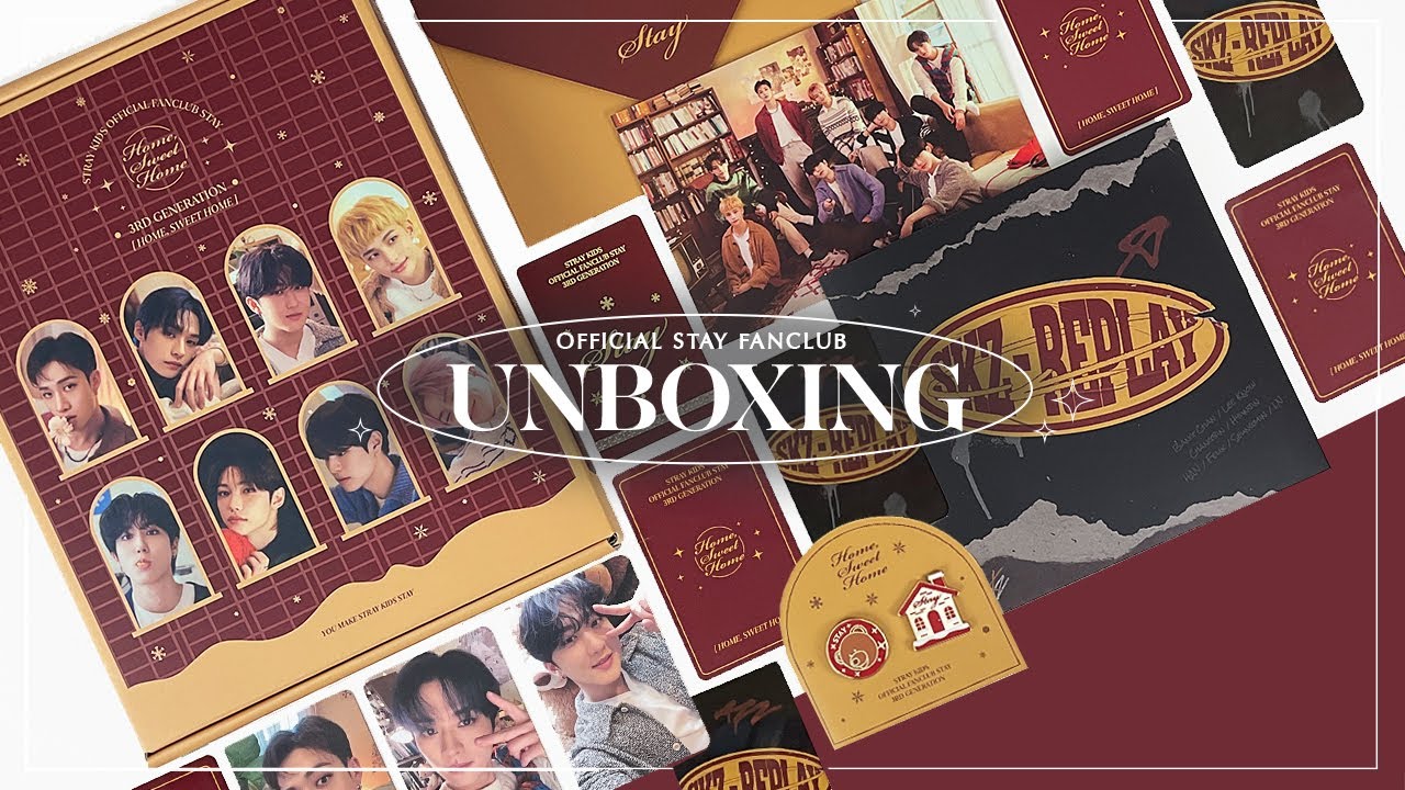 unboxing Stray Kids 3rd Generation Official Fanclub ✧ Home, Sweet