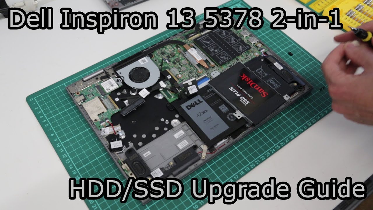 Dell Inspiron 13 5378 2-in-1 - SSD/HDD upgrade guide - YouTube