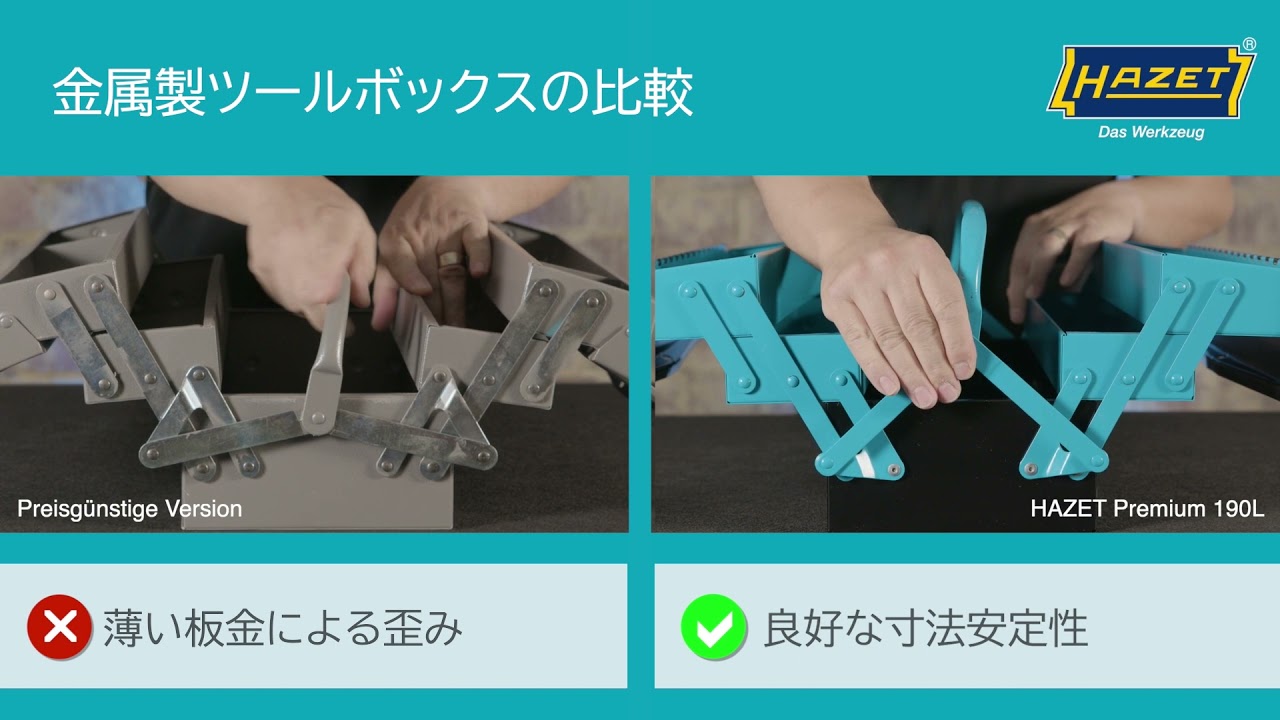 190L 3段メタルツールボックス – HAZET JAPAN