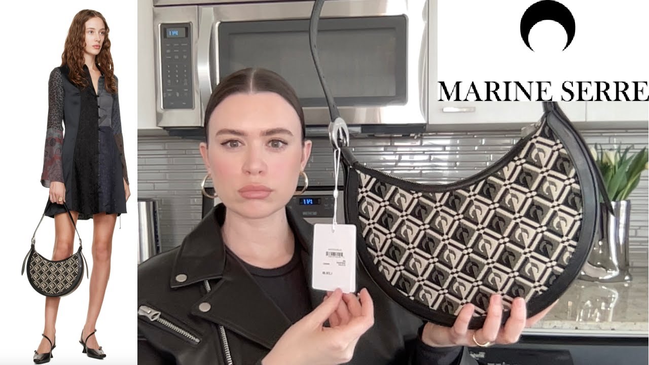 MARINE SERRE Black Moon Diamant Eclips Shoulder Bag Unboxing and