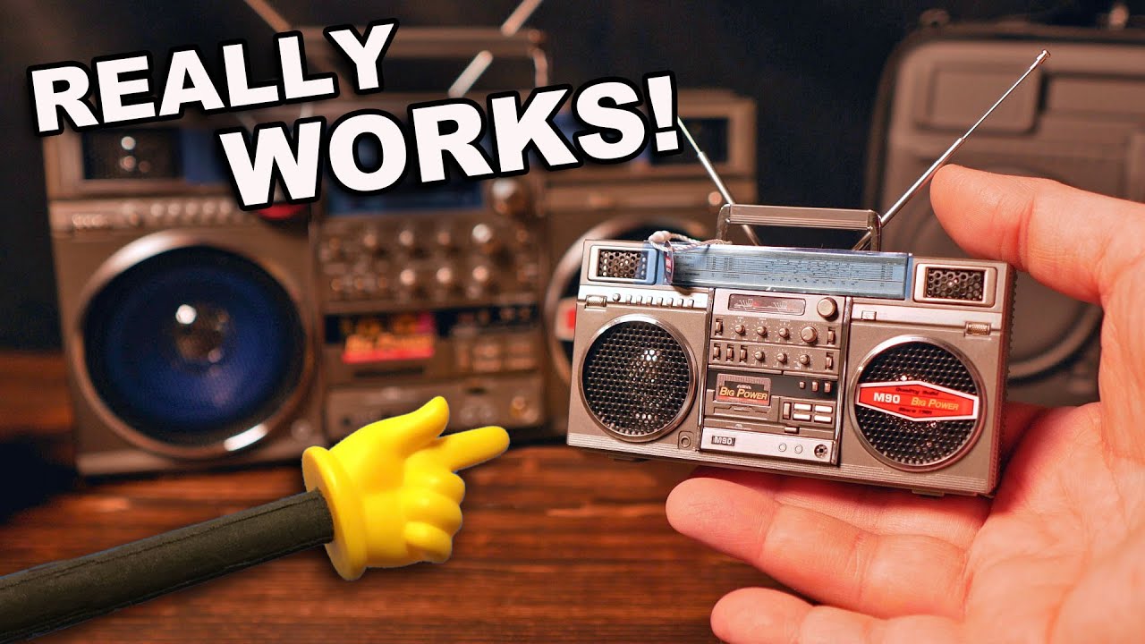 World's SMALLEST 1980s Boom Box! (JVC Style M90 Mini Blaster