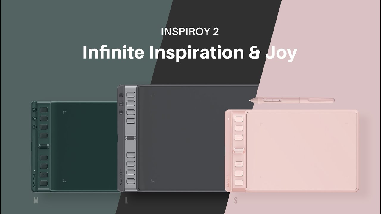 Huion Inspiroy 2 L H1061P Large Digital Drawing Tablet for Digital