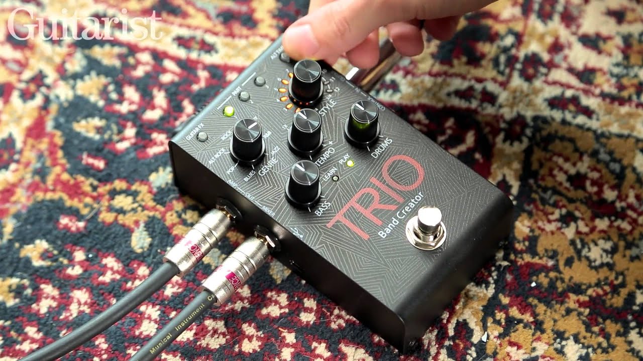 Digitech Trio Band Creator effects pedal review demo - YouTube