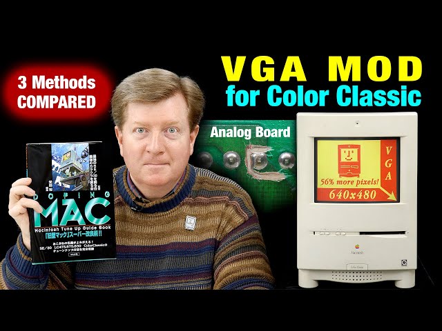 VGA mod for the Macintosh Color Classic (640x480) & Doping Mac