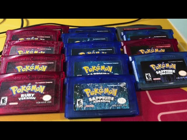 北米版ルビーサファイア14本の中身を見る - YouTube