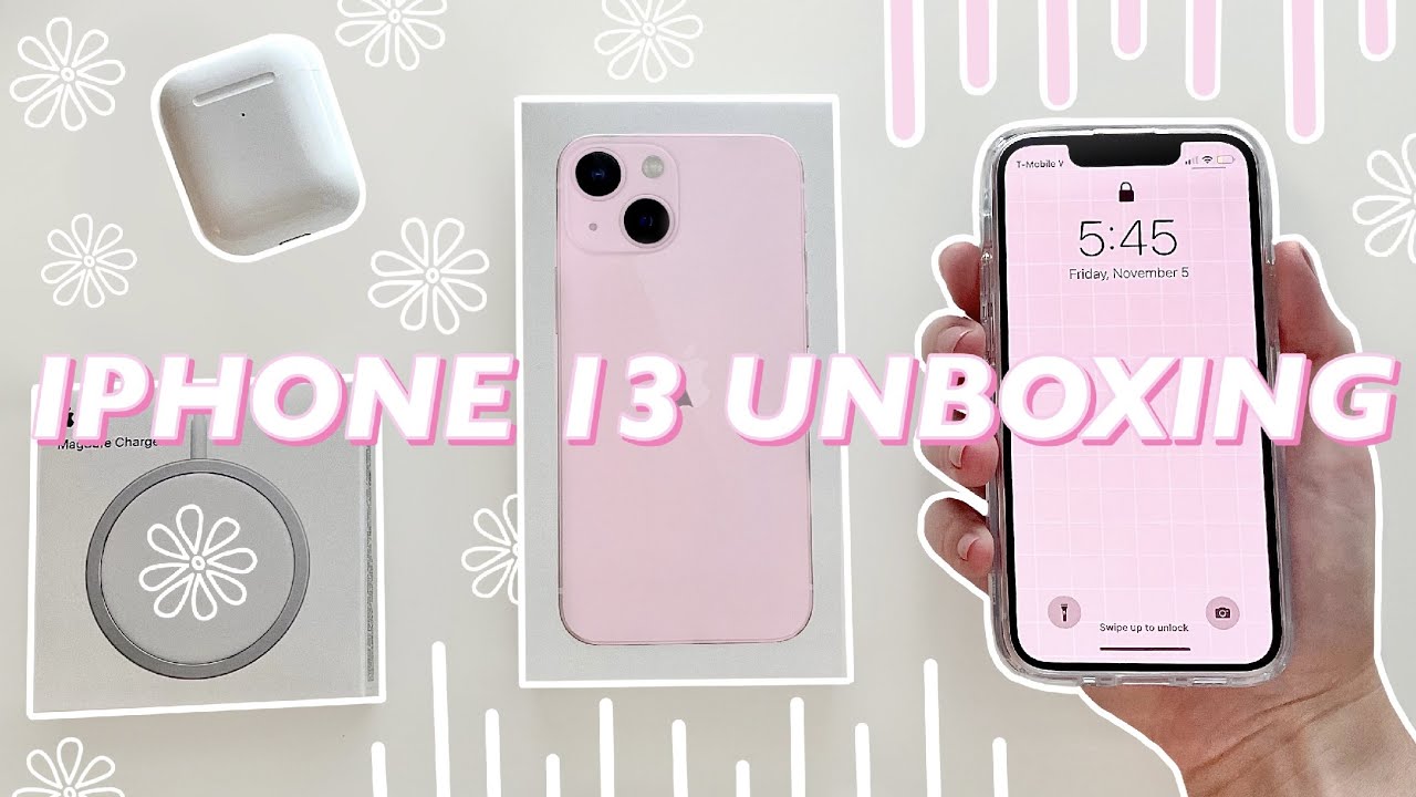 PINK iPhone 13 mini unboxing + CAMERA tour - YouTube