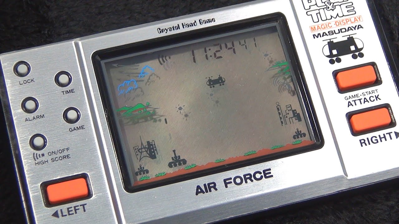 レトロ 液晶ゲーム】マスダヤ エアフォース 空挺部隊 ダブルカラー