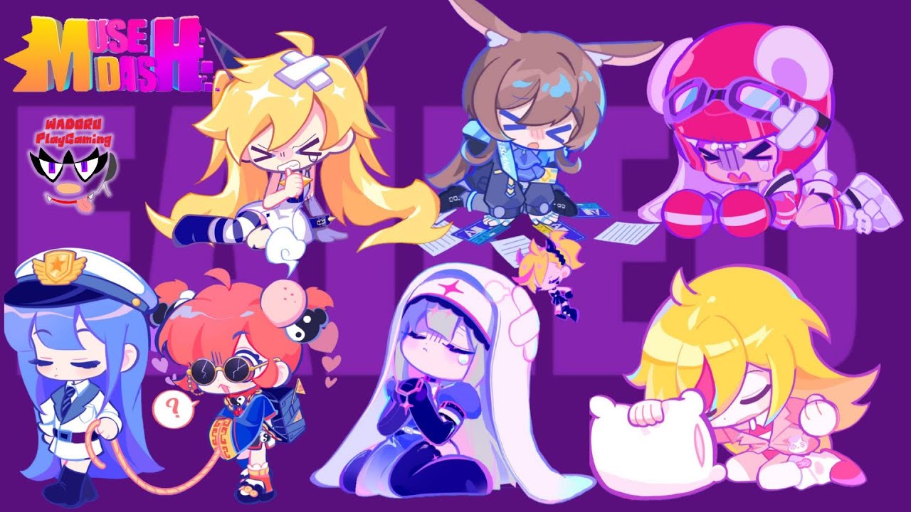 Muse Dash】MuseDash Characters fail Voice Summary - YouTube