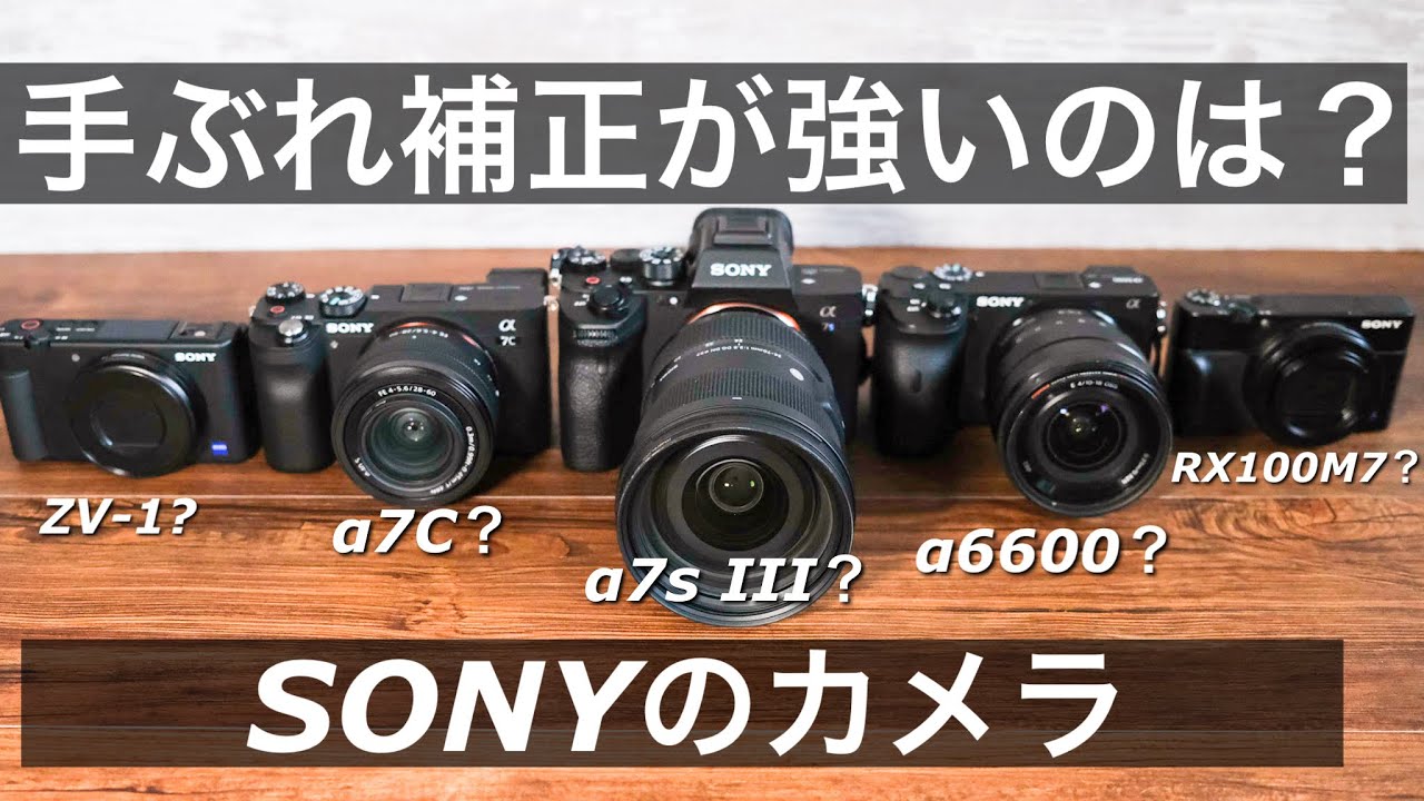 Comparison of Sony camera video image stabilization] α7SIII, α7C