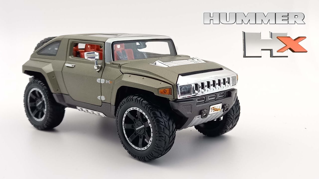 MAISTO 1/18 HUMMER Hx concept - UNBOXING & REVIEW - YouTube