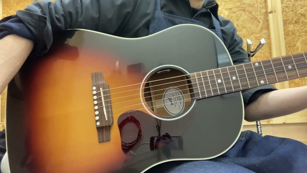 Gibson J-45 Standard Tri Burst VOS ＃23143166 - YouTube