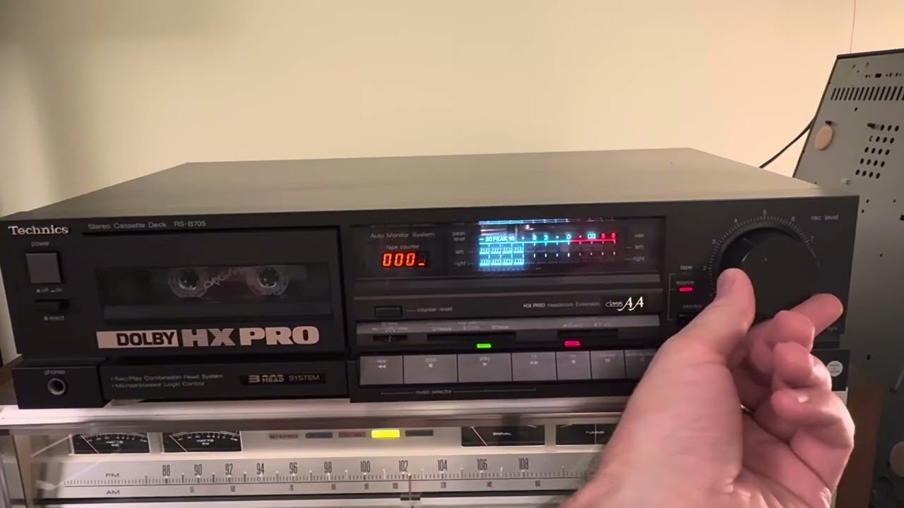 Vintage Technics RS-B705, Stereo Cassette Deck