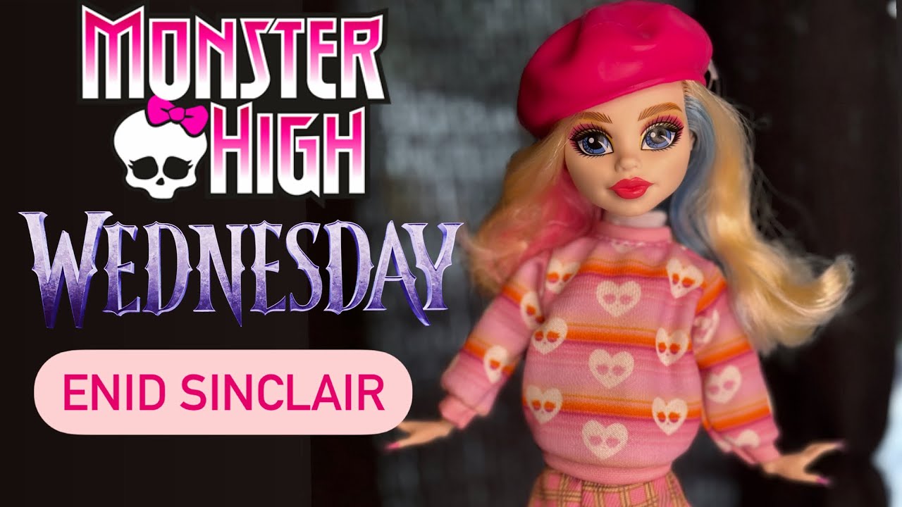 Monster High x Wednesday Enid Sinclair doll unboxing and review