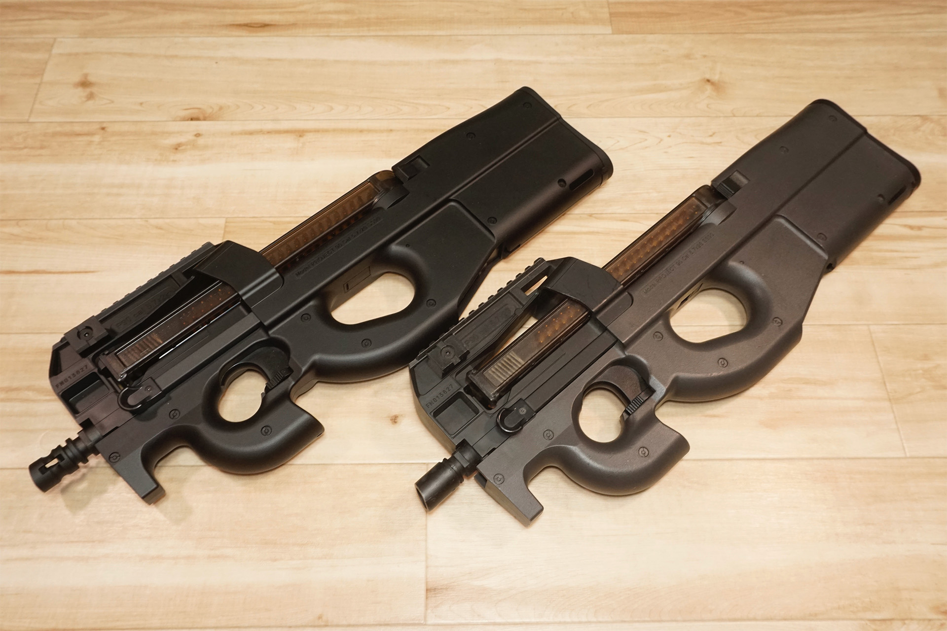 東京マルイ P90+(プラス)と従来型のP90 TRの外観と初速・発射サイクル