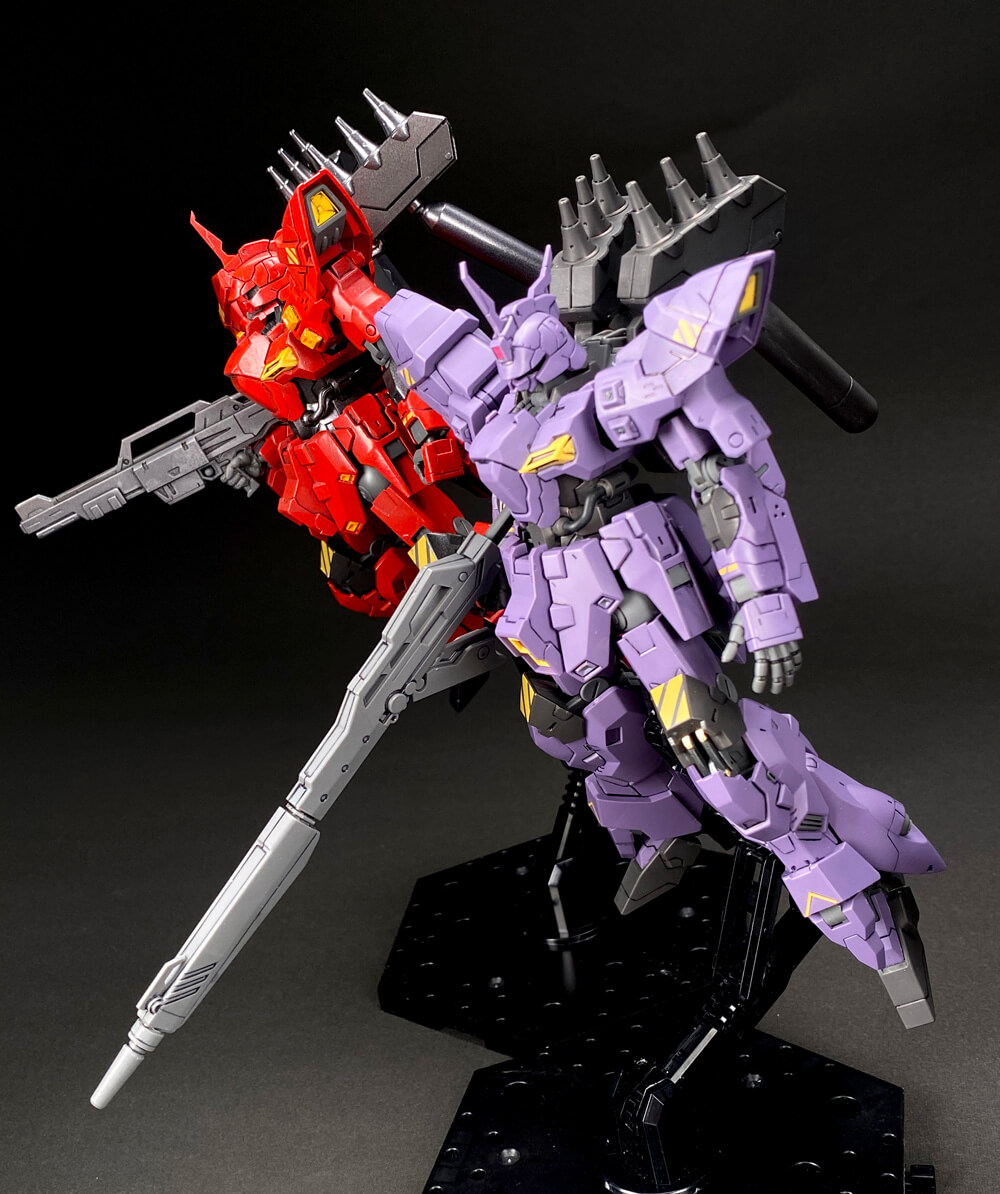 ガンプラ改造】HG 1/144 バルギル、簡単スプレー塗装で再現