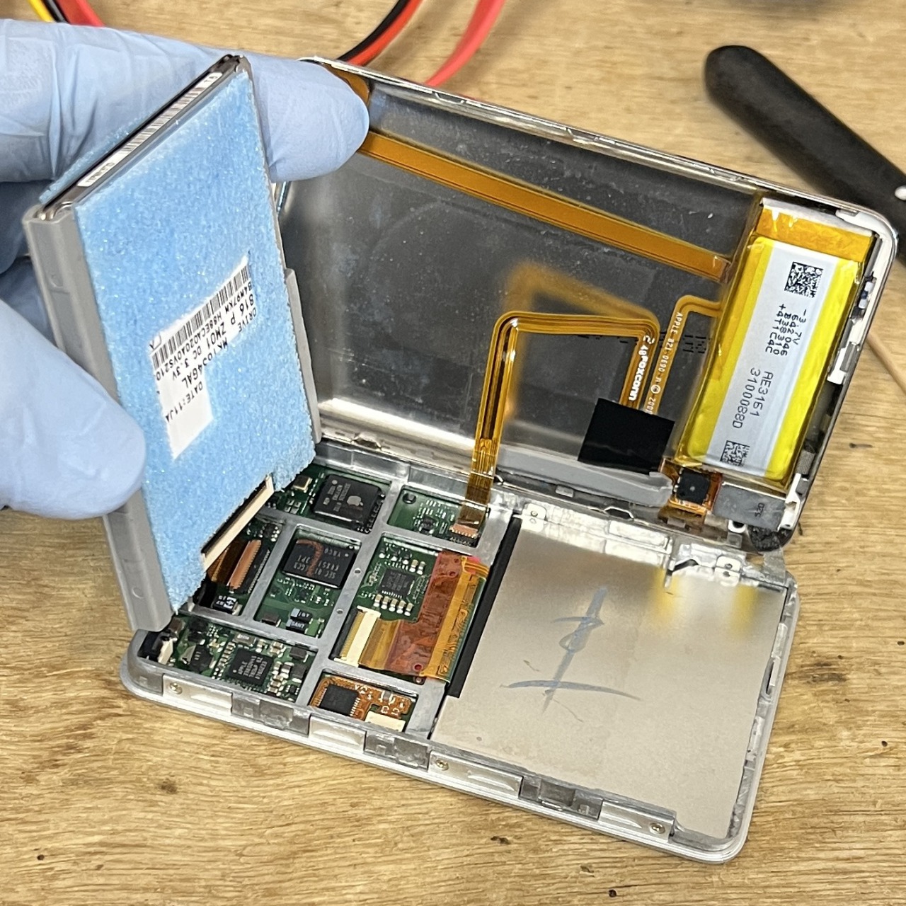 iPod classic MC293J/A 機動不良 HDDクラッシュ SDカードで256GBに増量