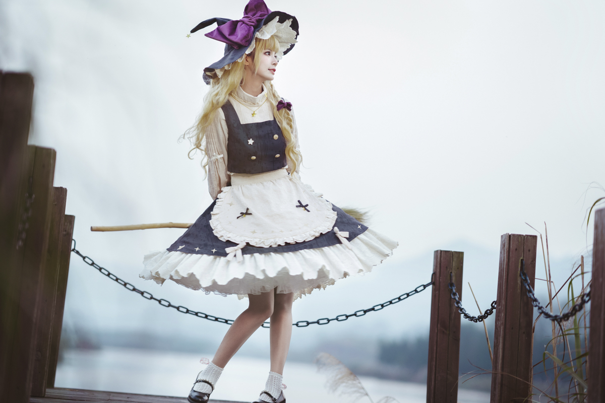 東方Project: 霧雨魔理沙 コスプレ 長袖版 (森森仙) SailorStyle