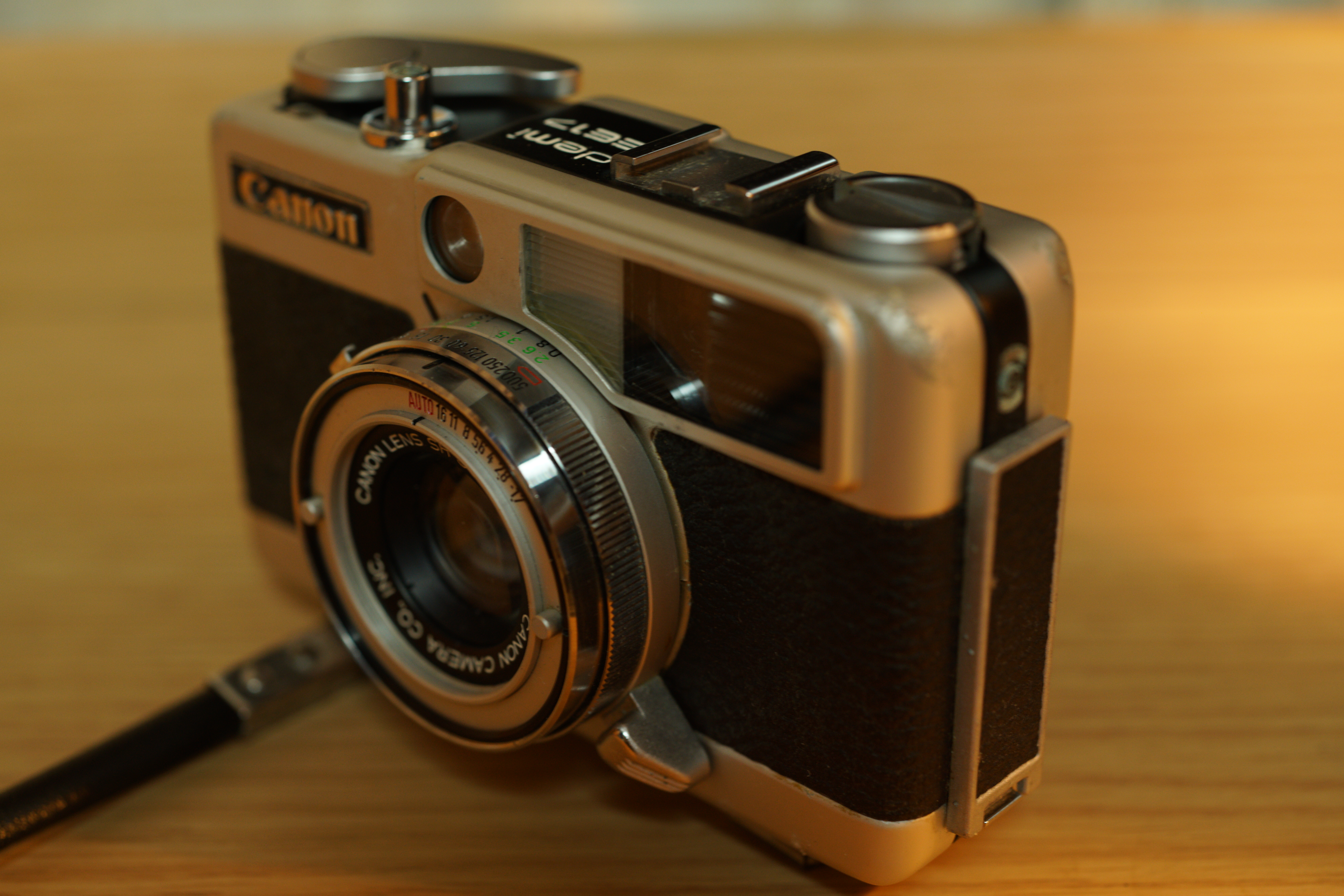 整備済 並品】Dブルー Canon Demi EE17 露出計不良 #1324 整備済 並品